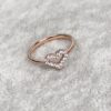 Tiffany & Co. Heart Ring in 925 Sterling Silver, Exquisite and Elegant Design