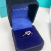 Tiffany & Co. Heart Ring in 925 Sterling Silver, Exquisite and Elegant Design