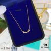 Tiffany & Co. Diamond-Set Smiley Necklace - Premium 1:1 Craftsmanship, 18K Gold Plated with Genuine Logo and Original Chain Design