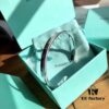 Tiffany & Co 1837 Collection 925 Sterling Silver Narrow Cuff Bracelet
