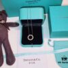Tiffany Classic Heart Ring Cross Necklace, 925 Sterling Silver Elegant Plated High-End Women's Fashion Jewelry