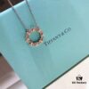 Tiffany Classic Heart Ring Cross Necklace, 925 Sterling Silver Elegant Plated High-End Women's Fashion Jewelry