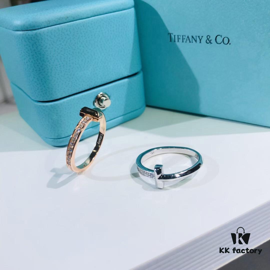 Slim Half-Diamond Ring 👼 This Year's Must-Have Bestseller – Tiffany T1 New Arrival, Premium 925 Sterling Silver Micro-Pave Craftsmanship in Rose Gold and White Gold