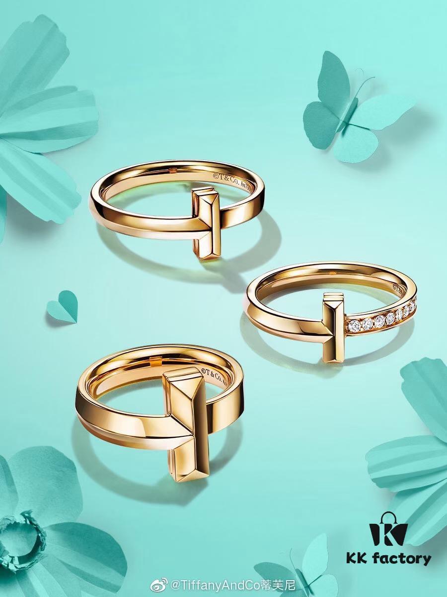 Slim Half-Diamond Ring 👼 This Year's Must-Have Bestseller – Tiffany T1 New Arrival, Premium 925 Sterling Silver Micro-Pave Craftsmanship in Rose Gold and White Gold