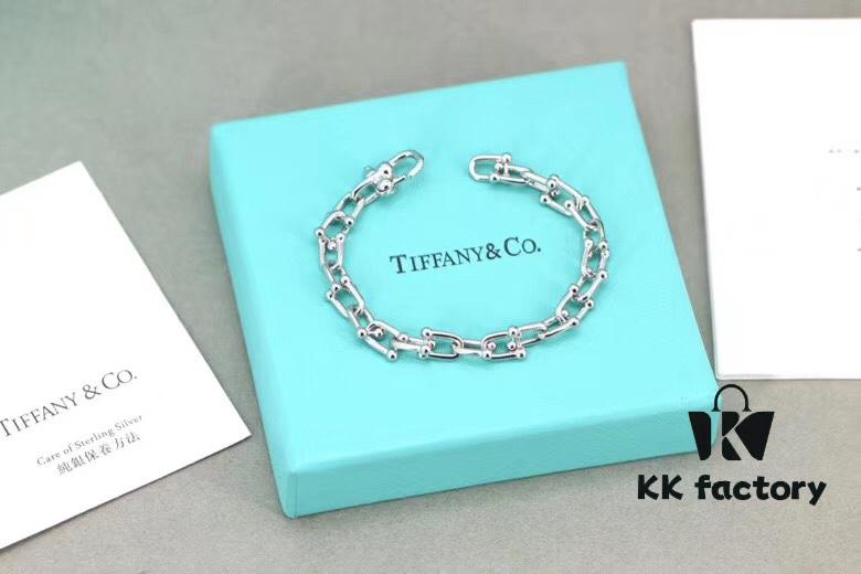 Tiffany Silver U-Shaped Clasp Women's Bracelet, Sterling Silver