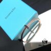 Tiffany 2020 T1 Collection Wide Half-Diamond Bracelet Exclusive Launch High-End Custom Goddess Style Elegant and Refined Design Exuding Subtle Confidence