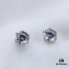 Classic Six-Prong Moissanite Stud Earrings