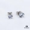Classic Six-Prong Moissanite Stud Earrings