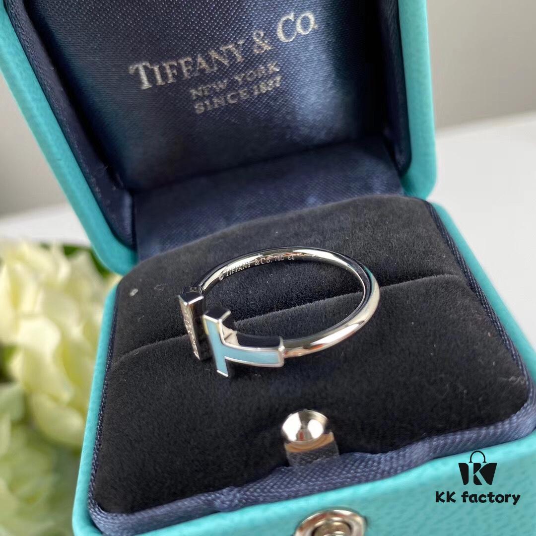 Tiffany Mother-of-Pearl Double T Ring
