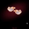 Qeelin Yu Yi Collection Lucky Lock Stud Earrings Inspired by Traditional Chinese Lock Pendants