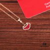 Qilin YU YI (Ruyi) Peace Lock Necklace - Exquisite 925 Silver Plated with Thick Rose Gold