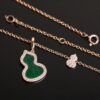 Qeelin Wulu Jade Double Gourd Necklace