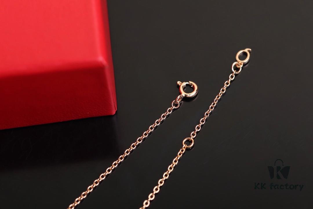 Qeelin Wulu Jade Double Gourd Necklace [Gold-Plated Version]