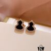 Good Fortune and Double Blessings: Qilin Chinese-Style Mini Gourd Stud Earrings