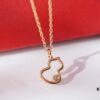 Qeelin WuLou Rose Gold Small Gourd 925 Sterling Silver 18K Gold Plated