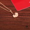 Qilin YU YI (Ruyi) Peace Lock Necklace - Exquisite 925 Silver Plated with Thick Rose Gold