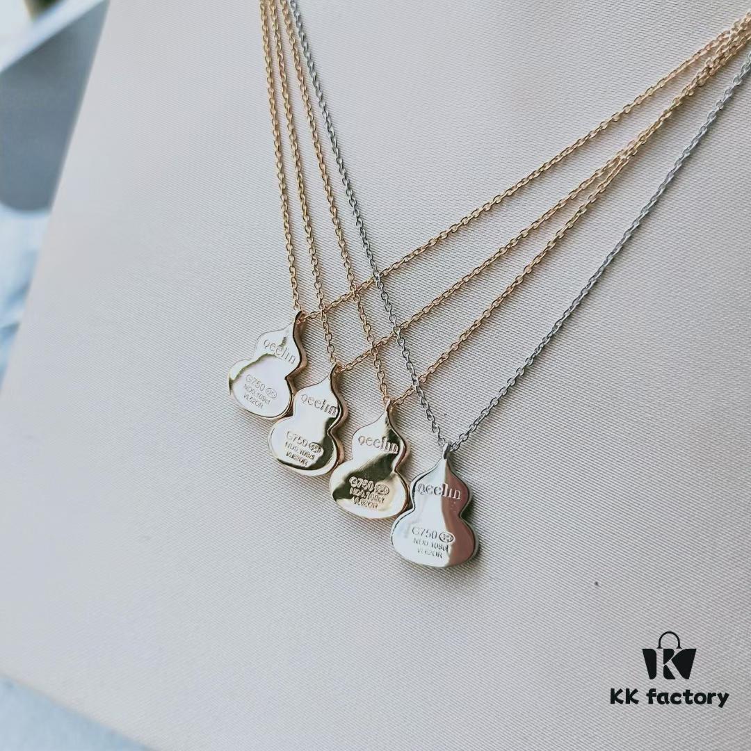 Mini Gourd 'Fu Lu' Bracelet and Necklace – Red, Green, Black, White Natural Stone Collection