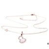 Official Counter Synchronized Luxury Qeelin Jewelry Gourd Necklace, Celebrity Style, Symbolizing Fortune and Prosperity, High-End Custom S925 Silver with Rose Gold Plating, Premium Texture, 45cm Adjustable Chain, Rose Gold, Extremely Stylish and Versatile