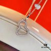 Qeelin Gourd Necklace – Exquisite 925 Sterling Silver with Rose Gold and White Gold Plating, Symbolizing Blessings, Prosperity, Health, Longevity, and Auspiciousness
