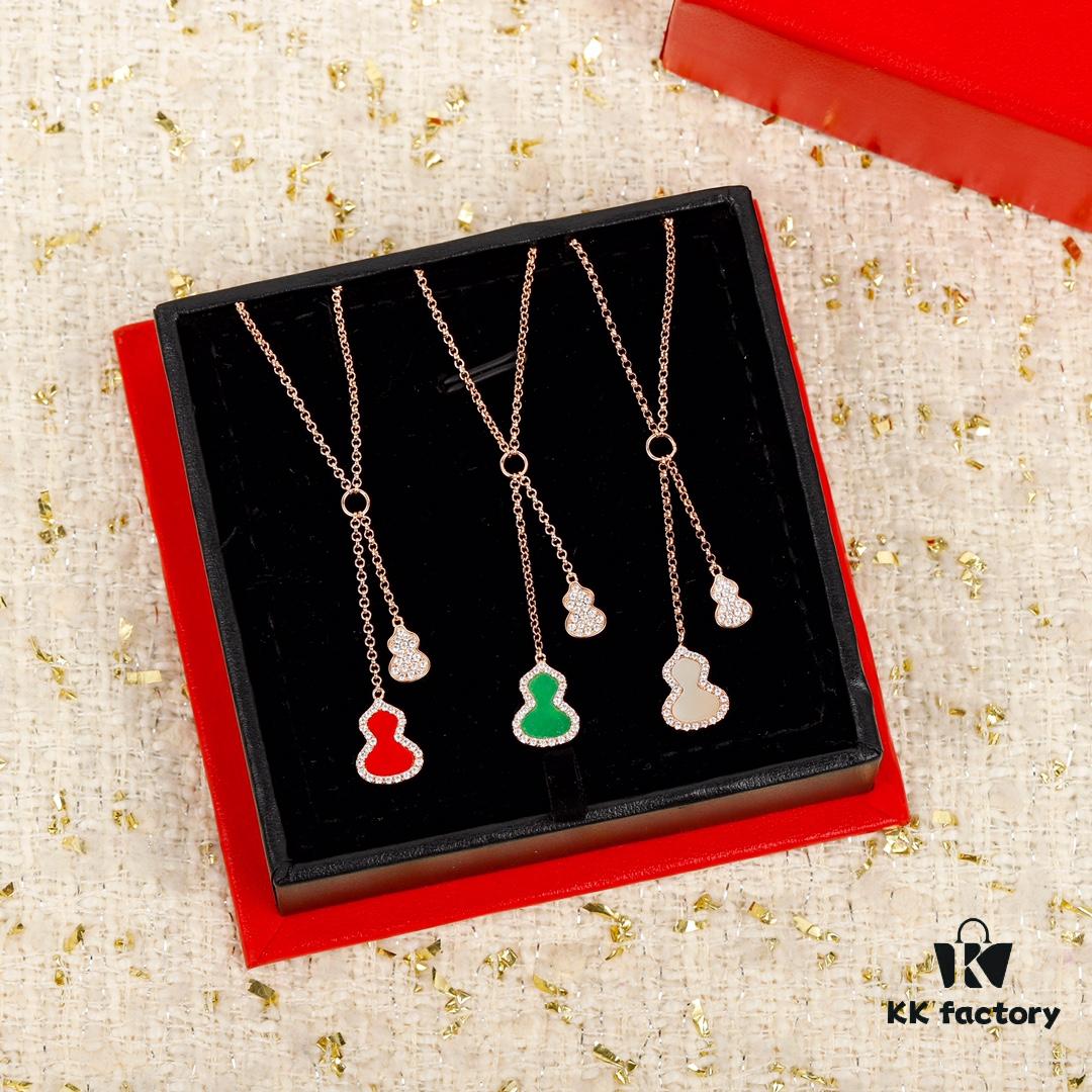 Qeeli@ Kirin Gourd Jewelry Combines Chinese Elements with Modern Design, Red Agate in Wulu Shape Resembles Brilliant Red Leaves and Blooming Flowers, Adorned for Spring Blessings, Crafted in 925 Sterling Silver