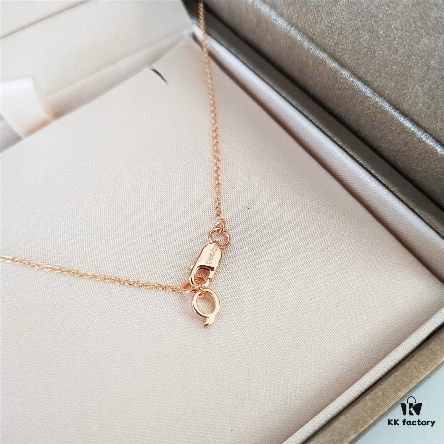 Medium Natural Stone Gourd Necklace ✨ Premium Vermeil Version