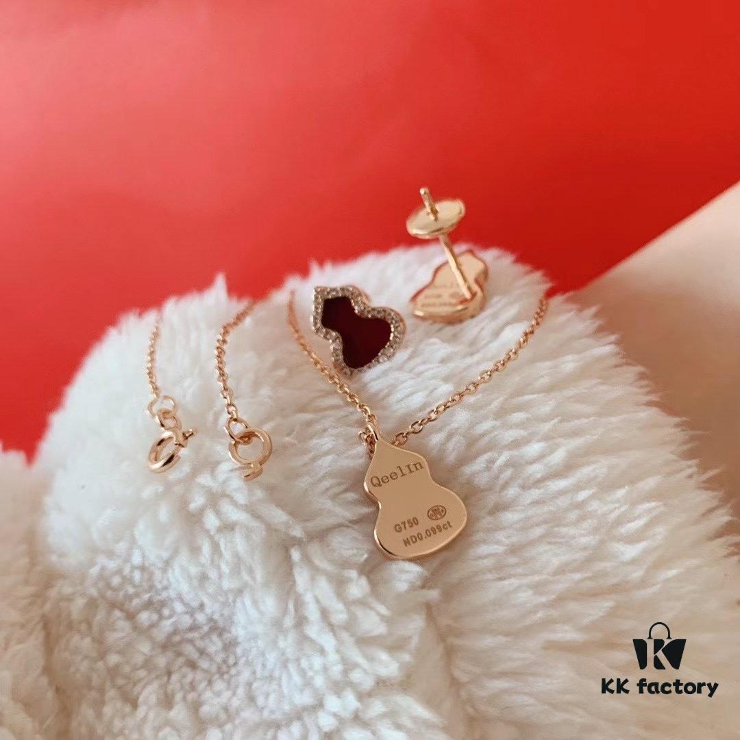 Kirin Gourd Set: Necklace + Stud Earrings = Free Shipping!