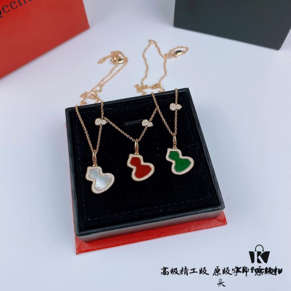 Kirin Gourd Necklace, Stylish and Versatile with Thick Gold Plating, Real Gold Look, Eight-Heart Eight-Arrow High-Carbon Diamond, Small and Exquisite