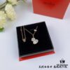 Kirin Gourd Necklace, Stylish and Versatile with Thick Gold Plating, Real Gold Look, Eight-Heart Eight-Arrow High-Carbon Diamond, Small and Exquisite