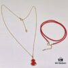 Mr. Bao x Qeelin Exclusive Co-Branded Gourd Necklace with Bracelet