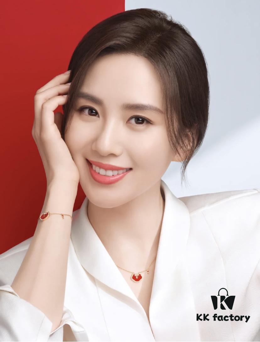 New Arrival V Gold Plated Mi Gold Large Qilin Ruyi Lock Necklace, Fashion Meets Tradition, Unique and Eye-Catching Design