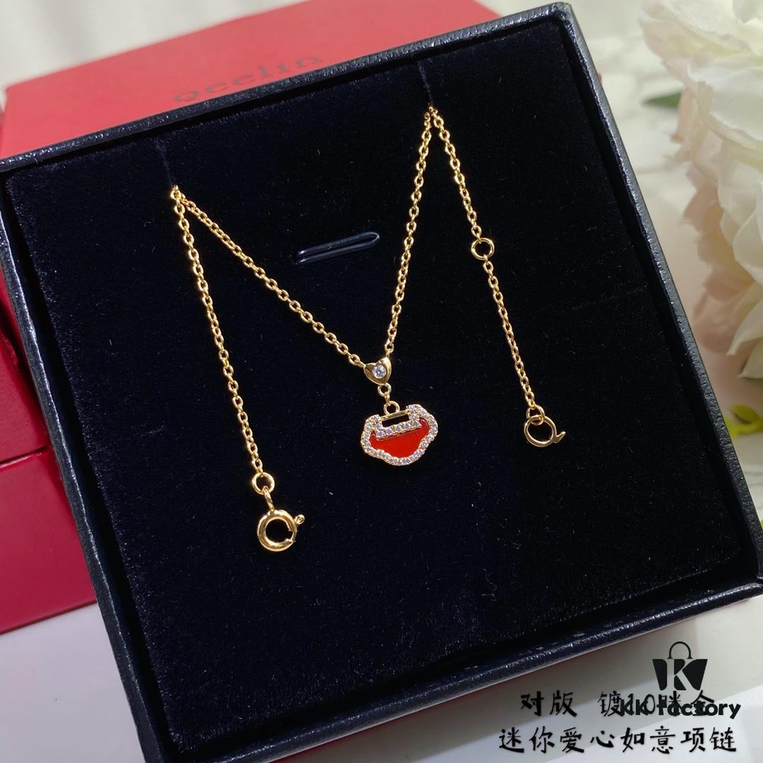 V-Gold Plated Mimi Gold ✨ Mini Kirin Ruyi Necklace ✨ A Unique Blend of Fashion and Tradition