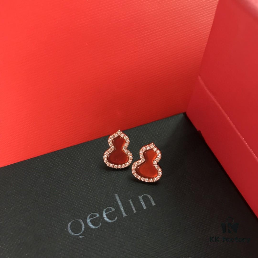 Kirin Gourd Set: Necklace, Bracelet, and Stud Earrings Available