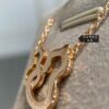New Arrival Qeeli* Double Gourd Full Diamond Pendant Necklace, Rose Gold/Silver
