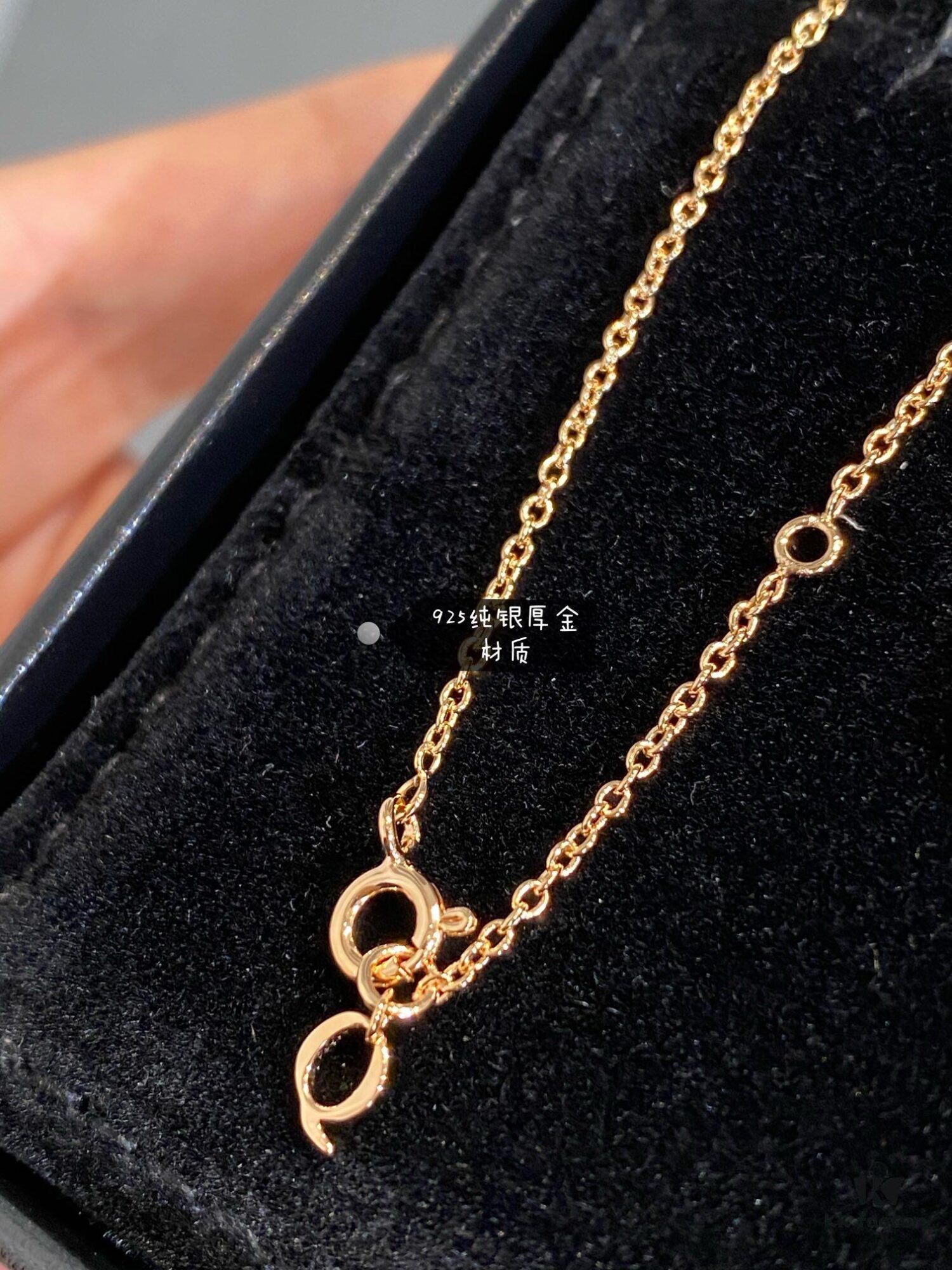 New Arrival Qeeli* Double Gourd Full Diamond Pendant Necklace, Rose Gold/Silver