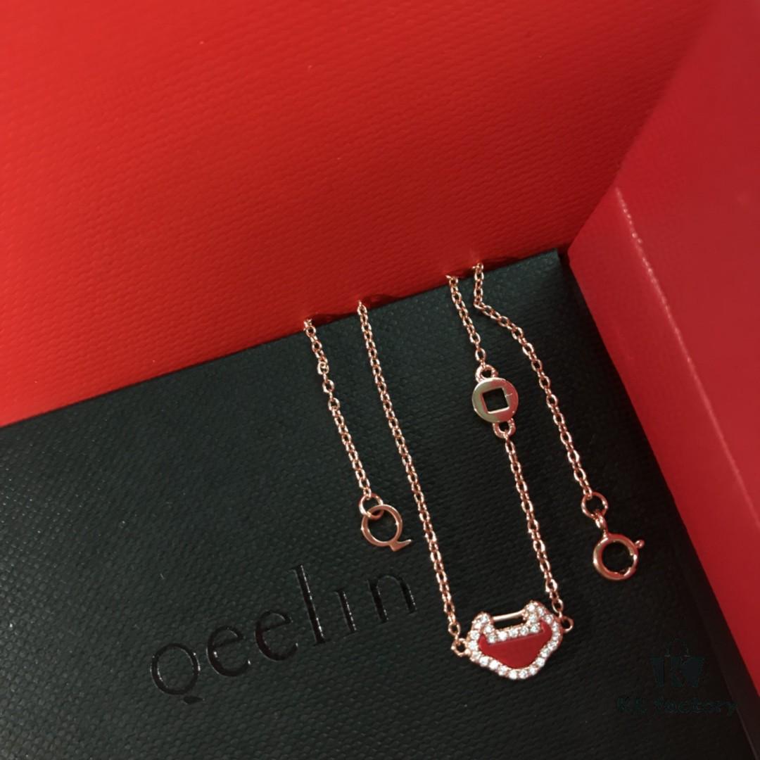 Kirin Gourd Set: Necklace, Bracelet, and Stud Earrings