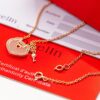 Kirin Qixi Little Pink Lock Necklace