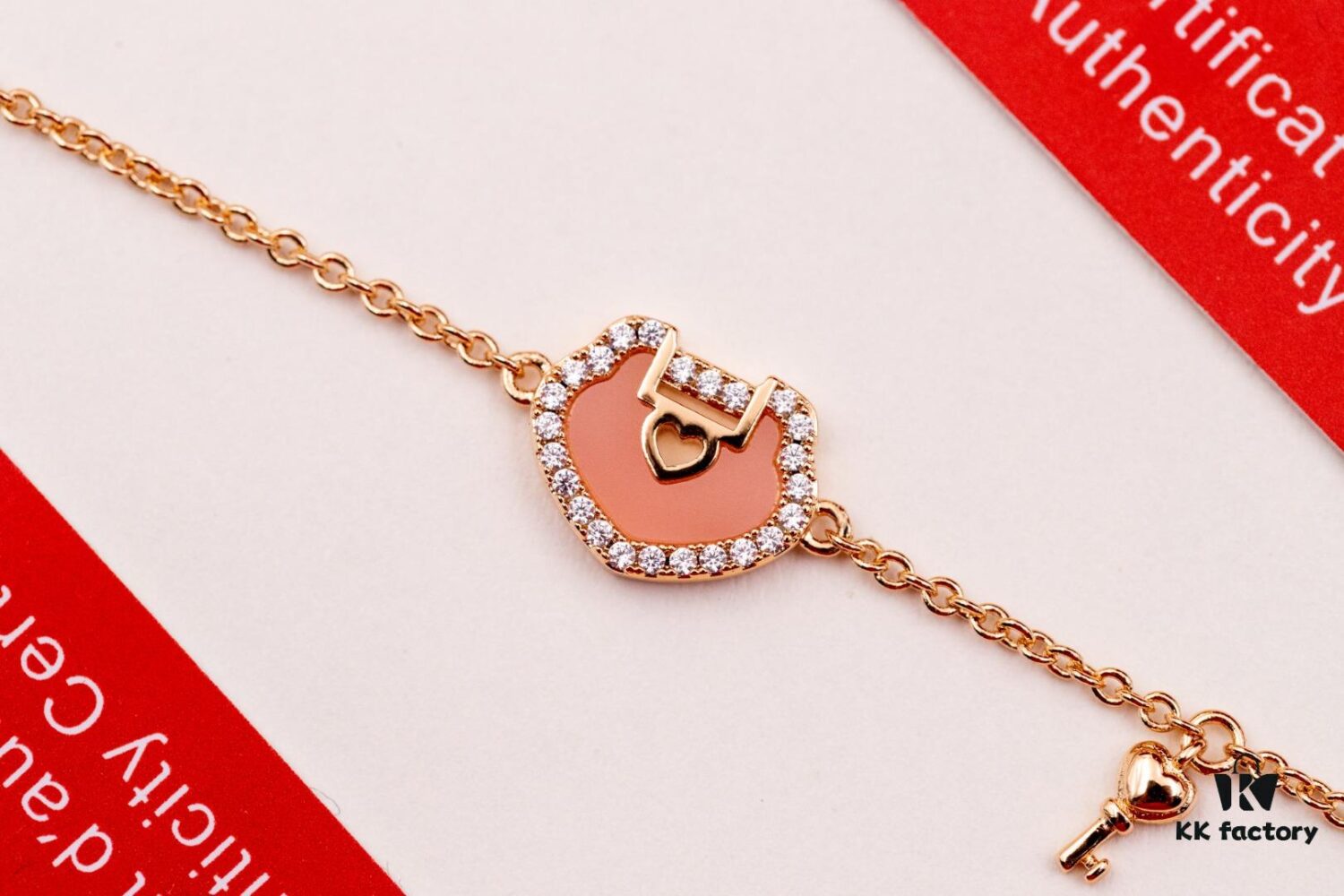 Kirin Qixi Little Pink Lock Bracelet