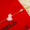 Kirin 520 Limited Edition Pink Opal Gourd Bracelet, Sweet and Adorable Valentine's Day Jewelry with Touch of Love and Gentle Elegance
