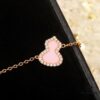 Kirin 520 Limited Edition Pink Opal Gourd Bracelet, Sweet and Adorable Valentine's Day Jewelry with Touch of Love and Gentle Elegance