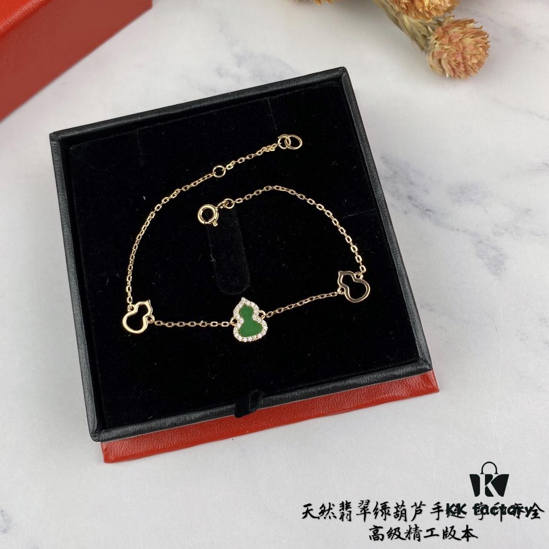 Kirin Mini Gourd Bracelet, Stylish and Versatile with Thick Gold Plating and High-Carbon Brilliant Cut Stones