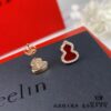 Kirin Mini Gourd Stud Earrings, High Aesthetic Appeal, Excellent Fit, Versatile Design, Thick Gold Plating with Genuine Gold Look, Eight-Heart Eight-Arrow High-Carbon Diamonds, Small and Exquisite
