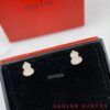 Kirin Mini Gourd Stud Earrings, High Aesthetic Appeal, Excellent Fit, Versatile Design, Thick Gold Plating with Genuine Gold Look, Eight-Heart Eight-Arrow High-Carbon Diamonds, Small and Exquisite