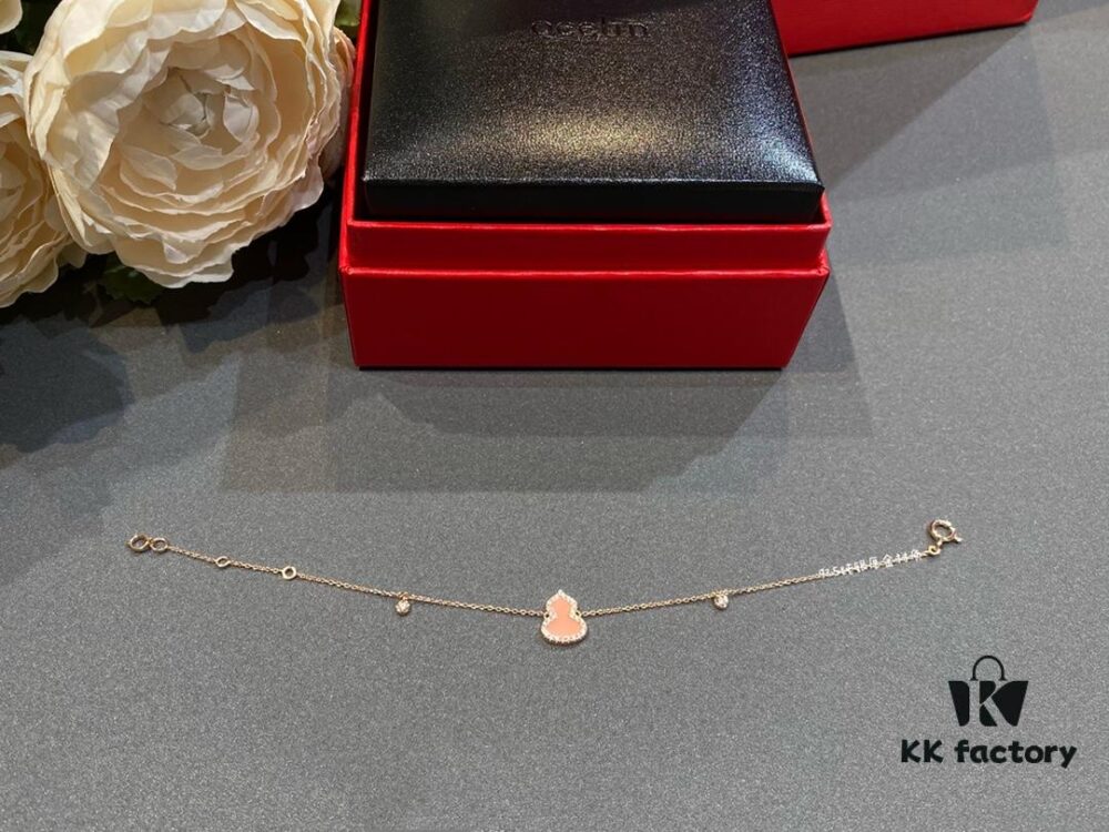 New Arrival, Qeeli Kirin Wulu Series Limited Edition Pink Pearl Gourd Necklace and Bracelet