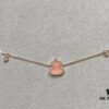 New Arrival, Qeeli Kirin Wulu Series Limited Edition Pink Pearl Gourd Necklace and Bracelet
