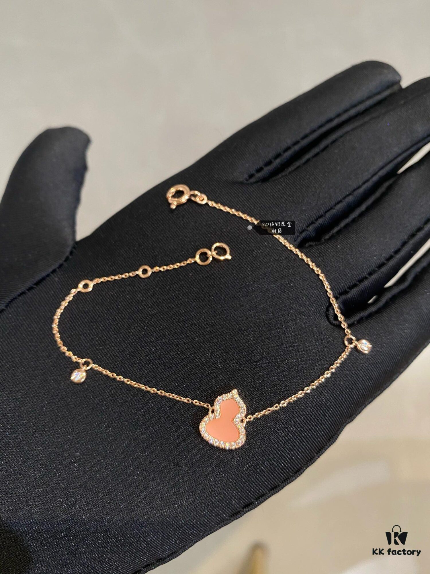 New Arrival, Qeeli Kirin Wulu Series Limited Edition Pink Pearl Gourd Necklace and Bracelet