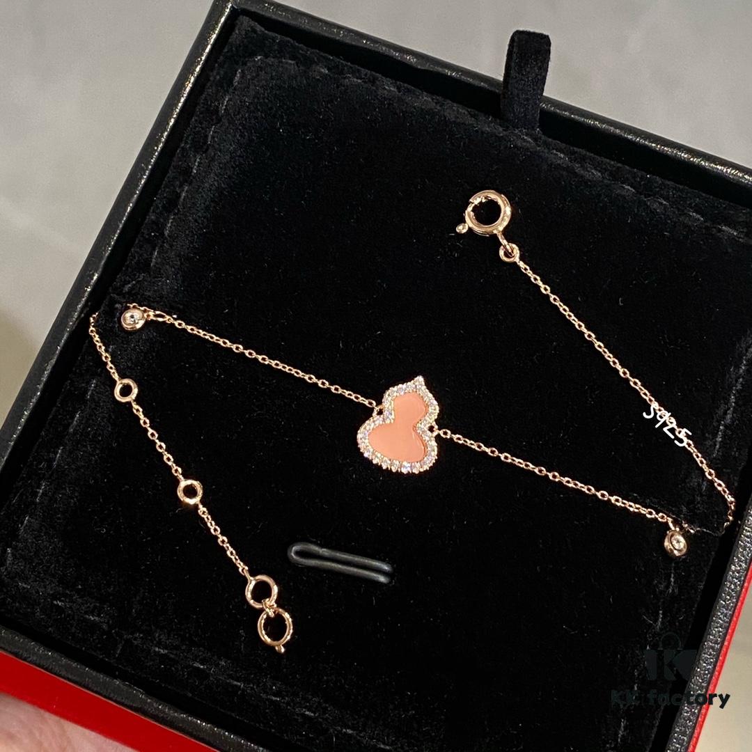 New Arrival, Qeeli Kirin Wulu Series Limited Edition Pink Pearl Gourd Necklace and Bracelet