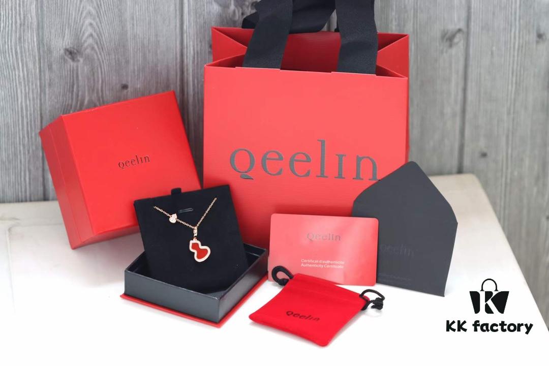 Qeelin Wulu Rose Gold Gourd Necklace