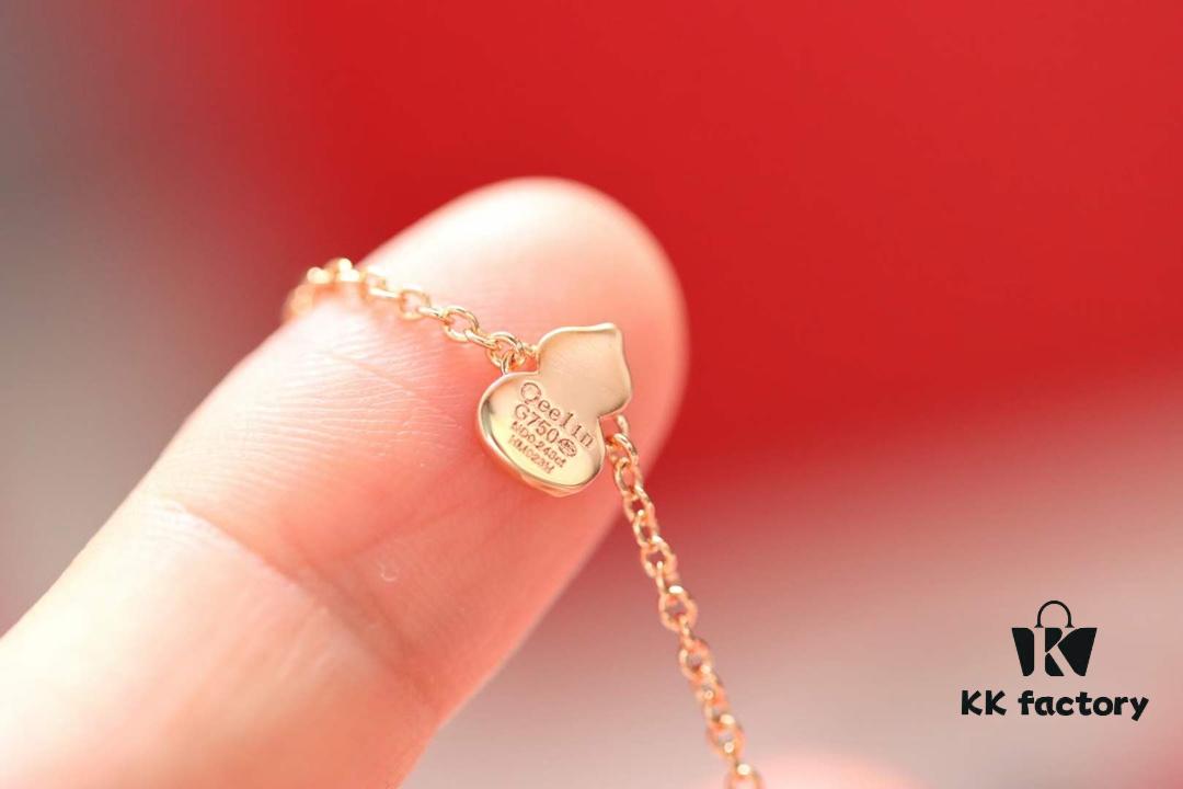 Qeelin Wulu Rose Gold Gourd Necklace