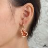 Qeelin Wulu Lace Red Ruby Earrings, Exclusive Limited Edition with Libeiya