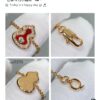 Kirin Mini Diamond Red Gourd Bracelet, Stylish and Versatile with Thick Gold Plating, Real Gold Feel, Featuring Eight Hearts and Eight Arrows High-Carbon Diamonds